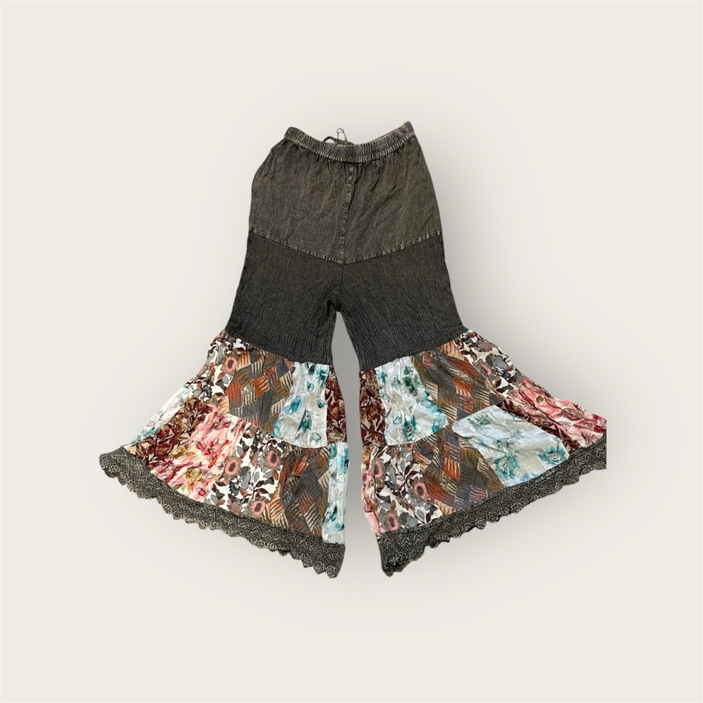 Boho Floral Patchwork Flares - Picture 3 of 5